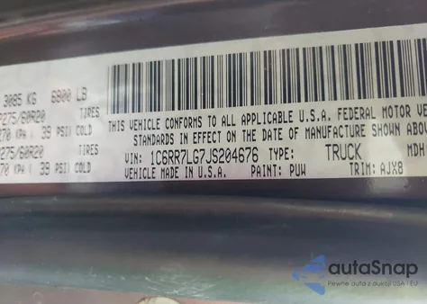 2018 Ram 1500 Lone Star Silver 4X4 5'7 Box from USA, damaged, VIN 1C6RR7LG7JS204676